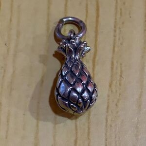 Pineapple Sterling Silver Jewelry Charm